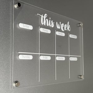Weekly Magnetic Acrylic Planner